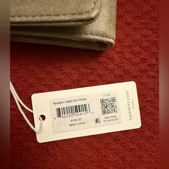 Hammitt Benjamin Wallet Slim in Pewter - Picture 6 of 6